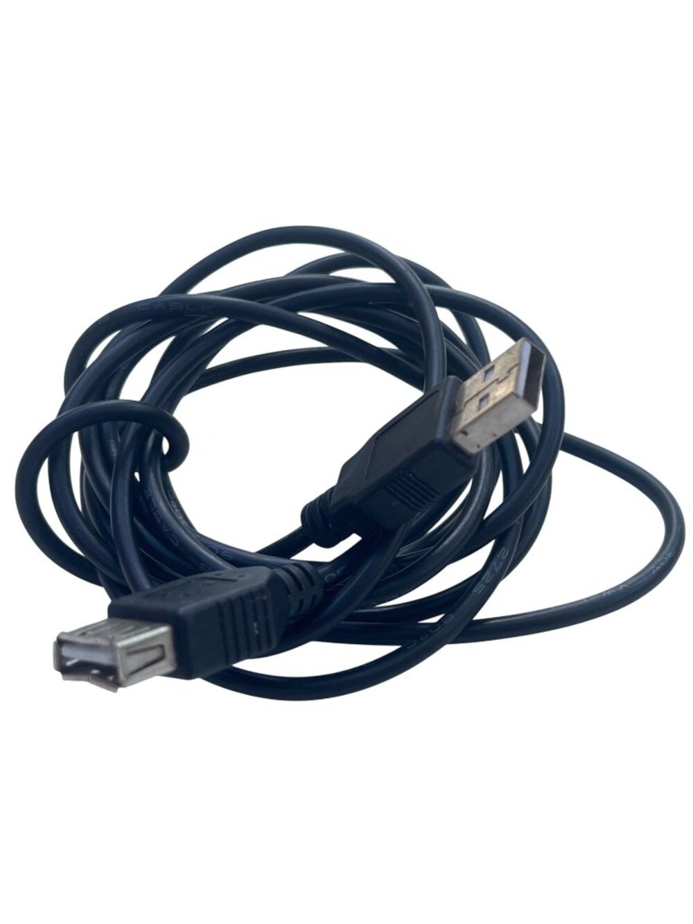 USB A Male To Female Extension Cable 77 Inch Black For Data Transfer & Charging